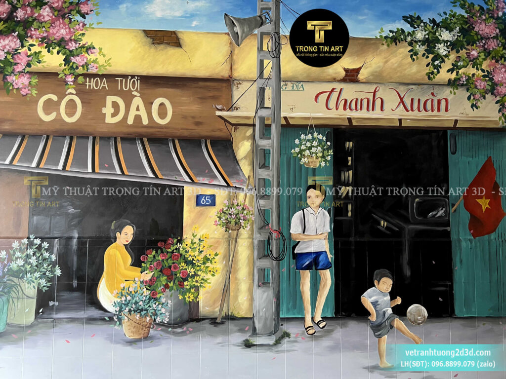 VẼ TRANH TƯỜNG 3D MỸ THUẬT TRỌNG TÍN ART