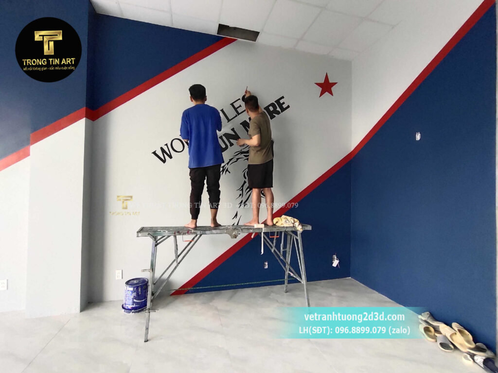 VẼ TRANH TƯỜNG 3D MỸ THUẬT TRỌNG TÍN ART