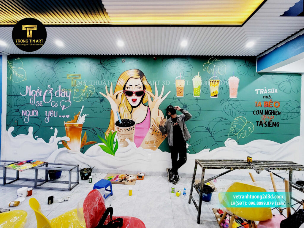 VẼ TRANH TƯỜNG 3D MỸ THUẬT TRỌNG TÍN ART