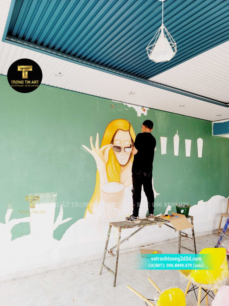 VẼ TRANH TƯỜNG 3D MỸ THUẬT TRỌNG TÍN ART