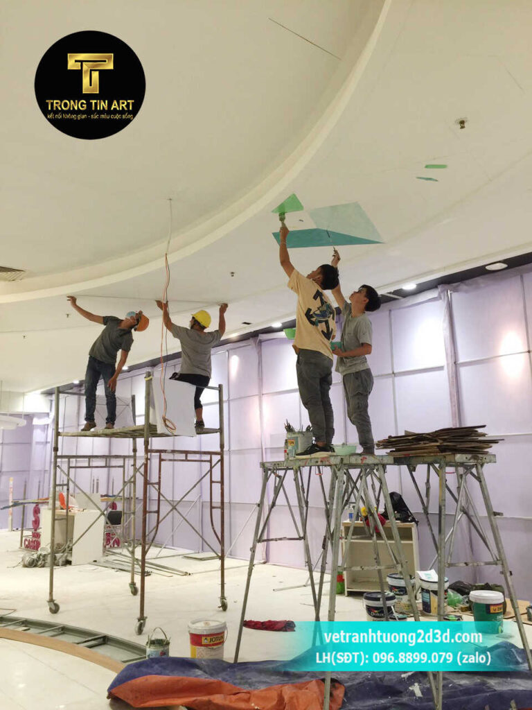 VẼ TRANH TƯỜNG 3D MỸ THUẬT TRỌNG TÍN ART