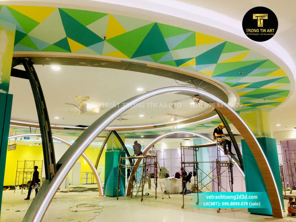 VẼ TRANH TƯỜNG 3D MỸ THUẬT TRỌNG TÍN ART