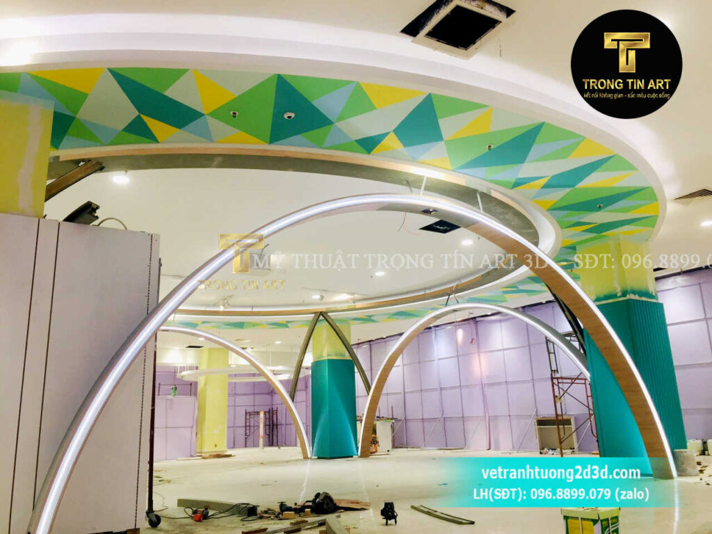VẼ TRANH TƯỜNG 3D MỸ THUẬT TRỌNG TÍN ART
