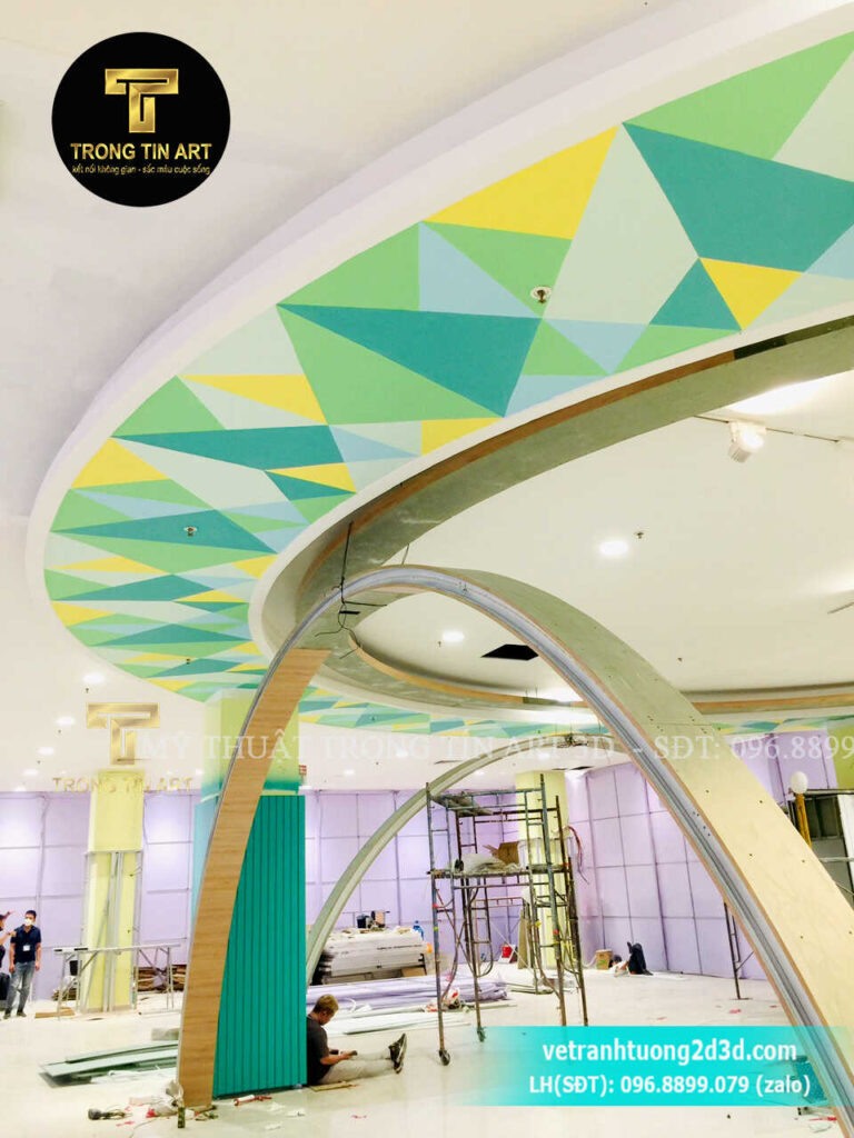VẼ TRANH TƯỜNG 3D MỸ THUẬT TRỌNG TÍN ART