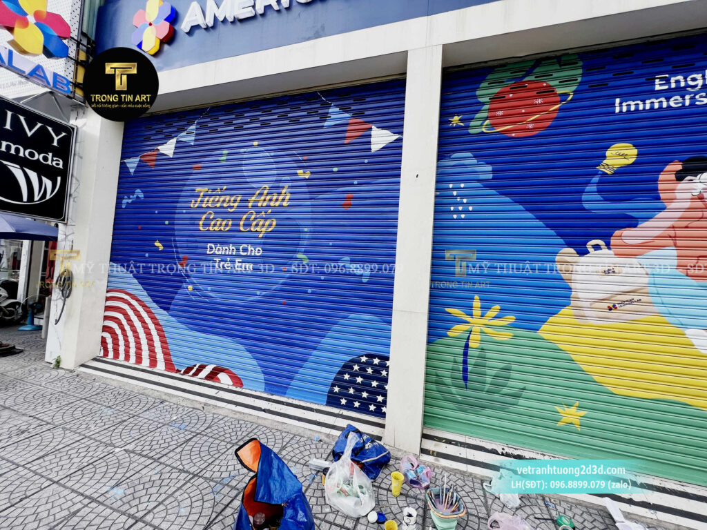 VẼ TRANH TƯỜNG 3D MỸ THUẬT TRỌNG TÍN ART