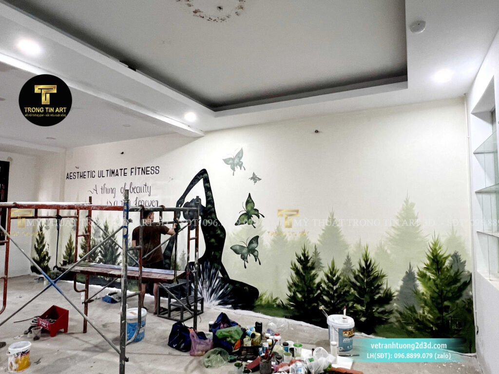 VẼ TRANH TƯỜNG 3D MỸ THUẬT TRỌNG TÍN ART