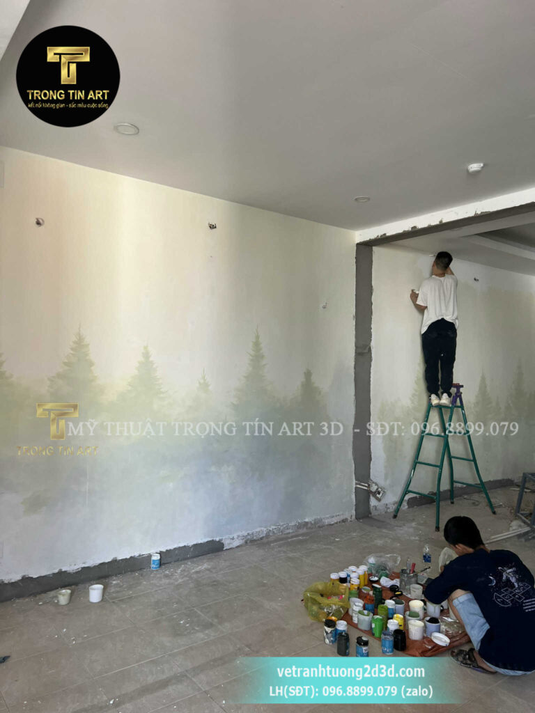 VẼ TRANH TƯỜNG 3D MỸ THUẬT TRỌNG TÍN ART