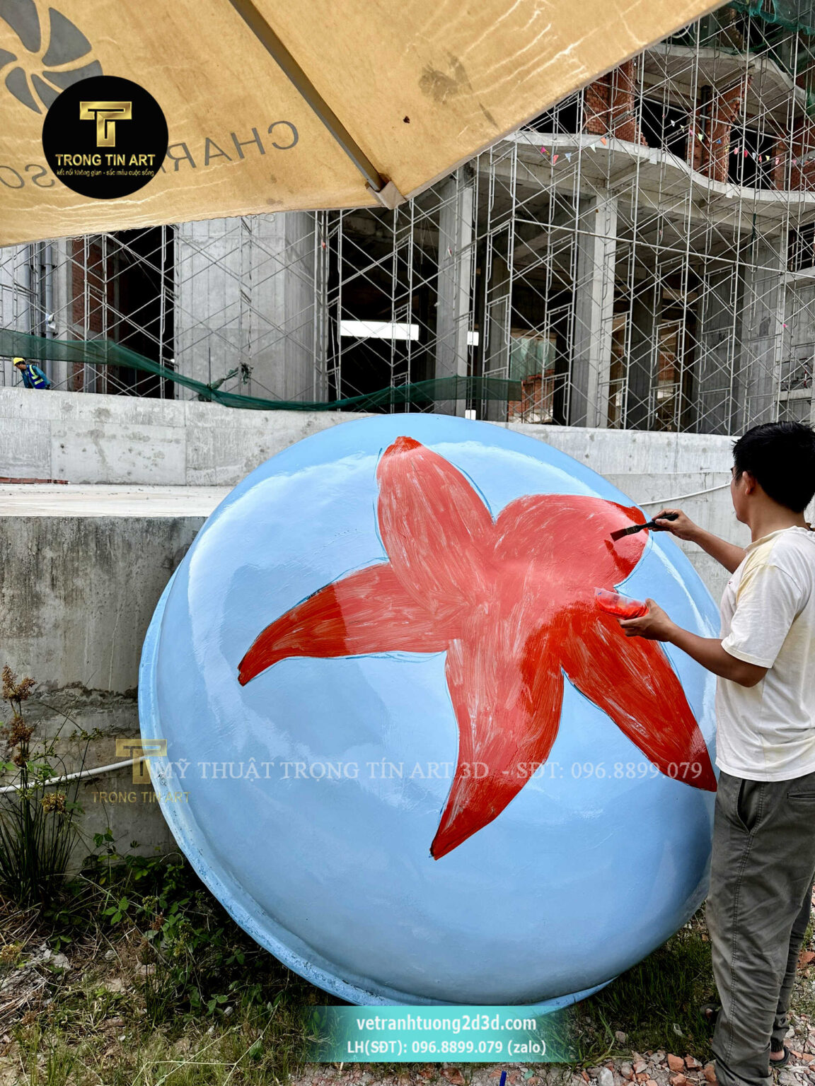 Vẽ Tranh Thúng Ván Lướt Sóng - Vẽ Tranh Thuyền Thúng 3D