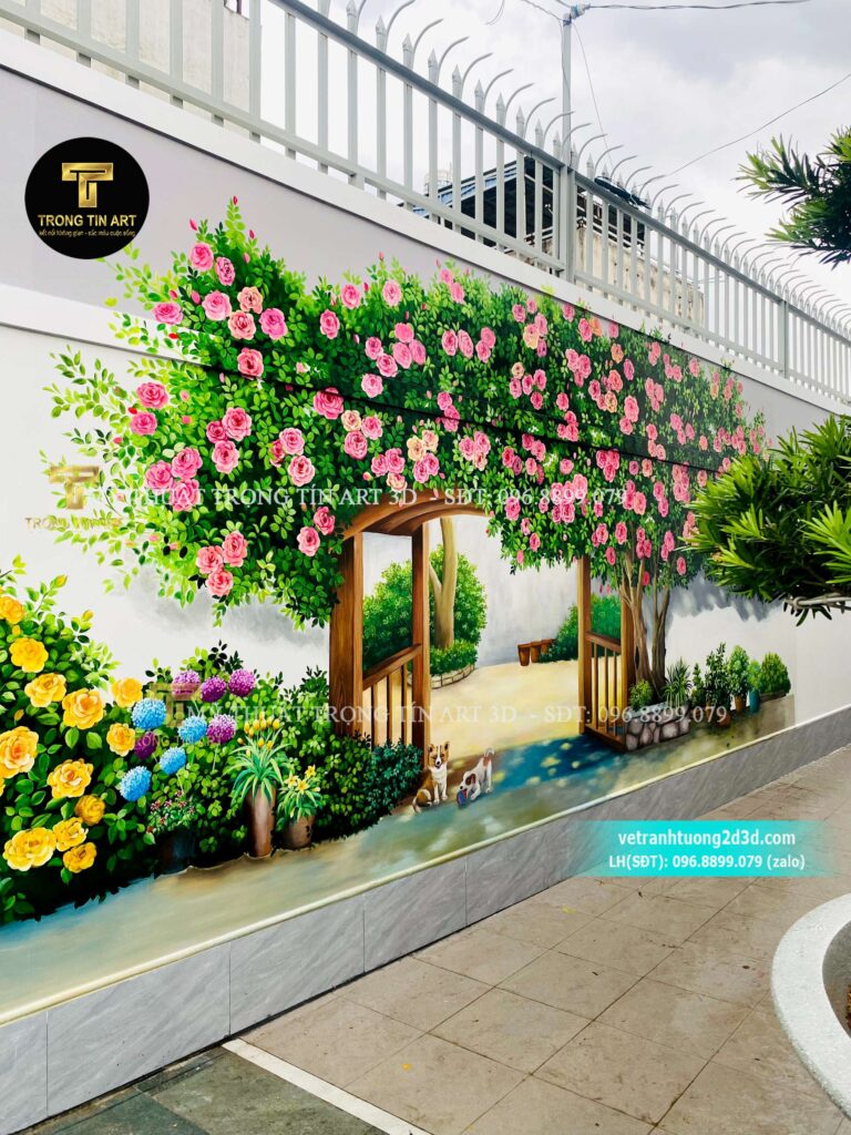 VẼ TRANH TƯỜNG 3D MỸ THUẬT TRỌNG TÍN ART
