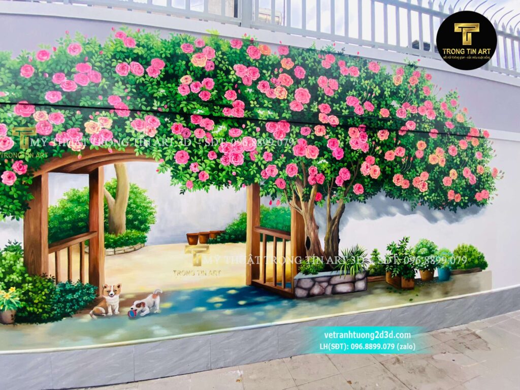 VẼ TRANH TƯỜNG 3D MỸ THUẬT TRỌNG TÍN ART