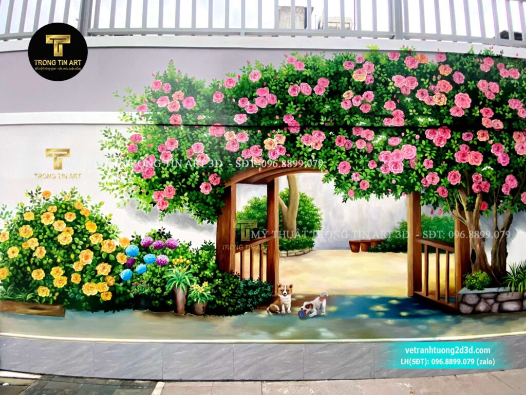 VẼ TRANH TƯỜNG 3D MỸ THUẬT TRỌNG TÍN ART