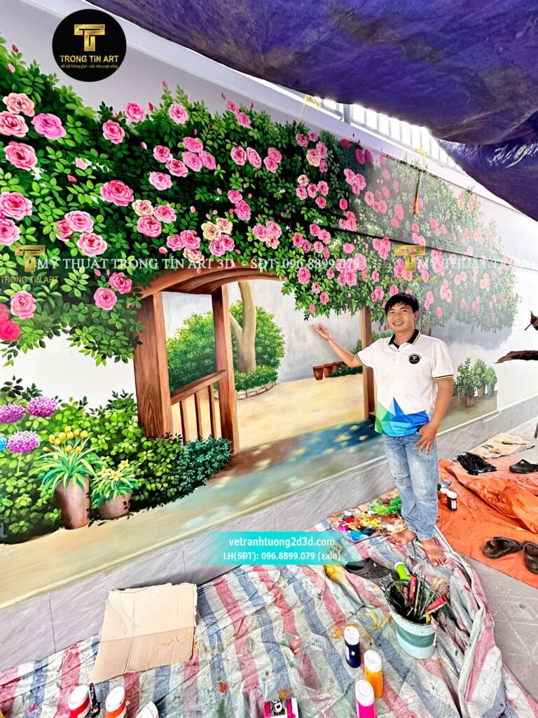VẼ TRANH TƯỜNG 3D MỸ THUẬT TRỌNG TÍN ART