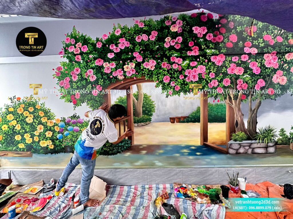 VẼ TRANH TƯỜNG 3D MỸ THUẬT TRỌNG TÍN ART