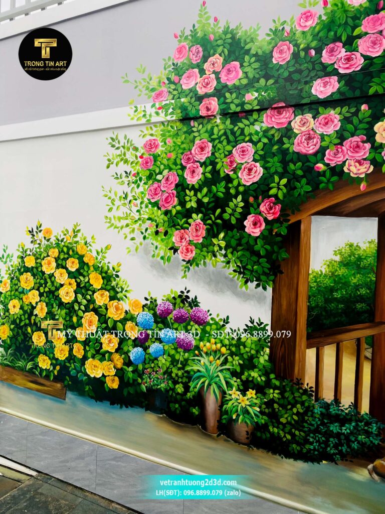 VẼ TRANH TƯỜNG 3D MỸ THUẬT TRỌNG TÍN ART