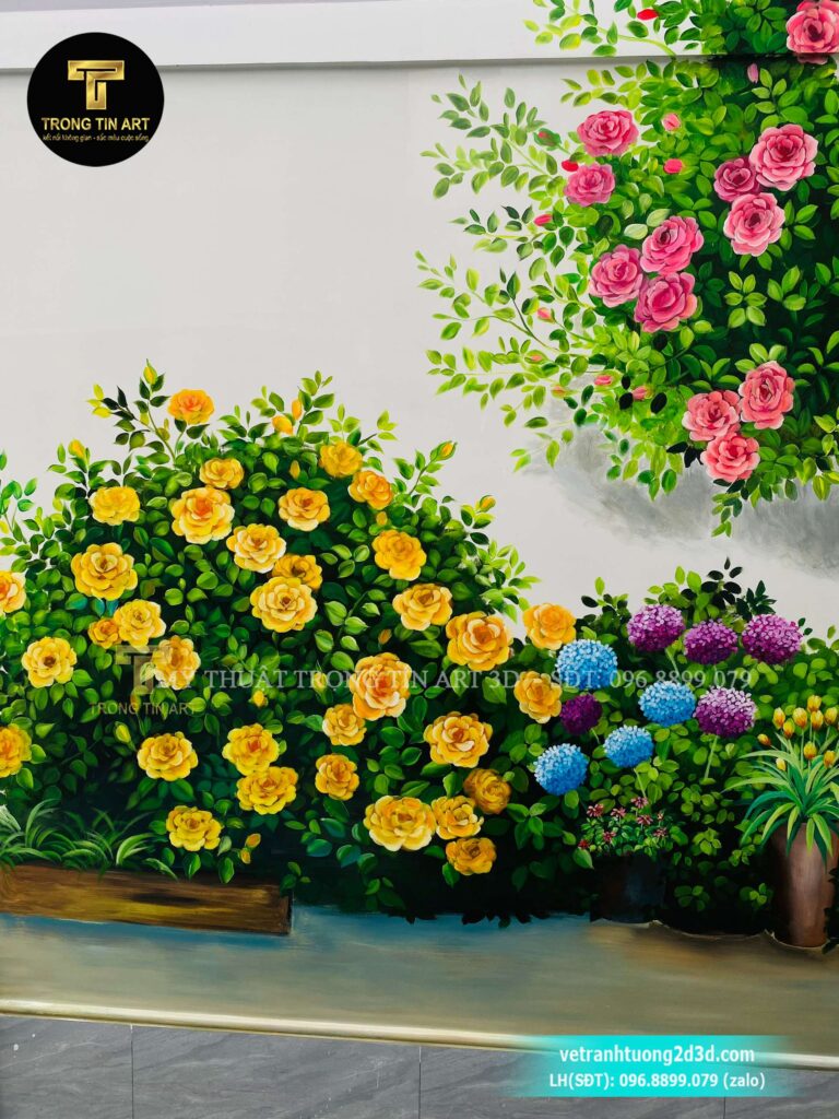 VẼ TRANH TƯỜNG 3D MỸ THUẬT TRỌNG TÍN ART