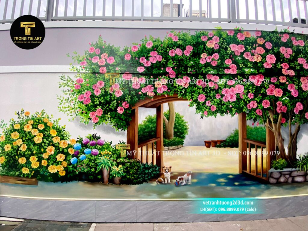 VẼ TRANH TƯỜNG 3D MỸ THUẬT TRỌNG TÍN ART