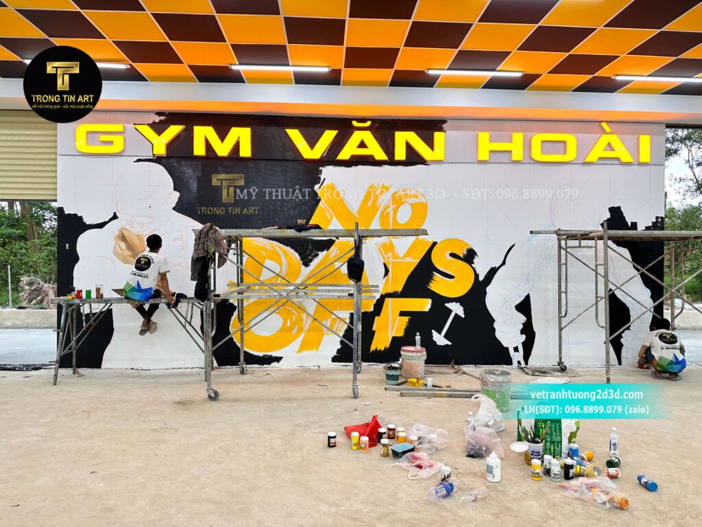 VẼ TRANH TƯỜNG 3D MỸ THUẬT TRỌNG TÍN ART