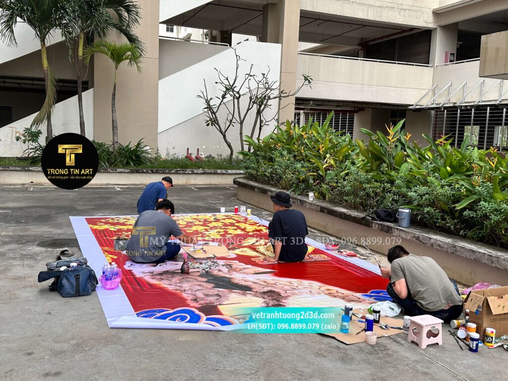VẼ TRANH TƯỜNG 3D MỸ THUẬT TRỌNG TÍN ART
