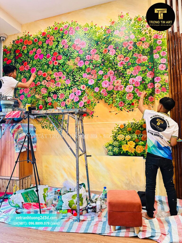 VẼ TRANH TƯỜNG 3D MỸ THUẬT TRỌNG TÍN ART
