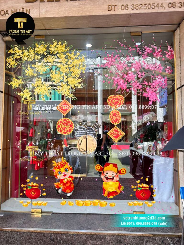 VẼ TRANH TƯỜNG 3D MỸ THUẬT TRỌNG TÍN ART