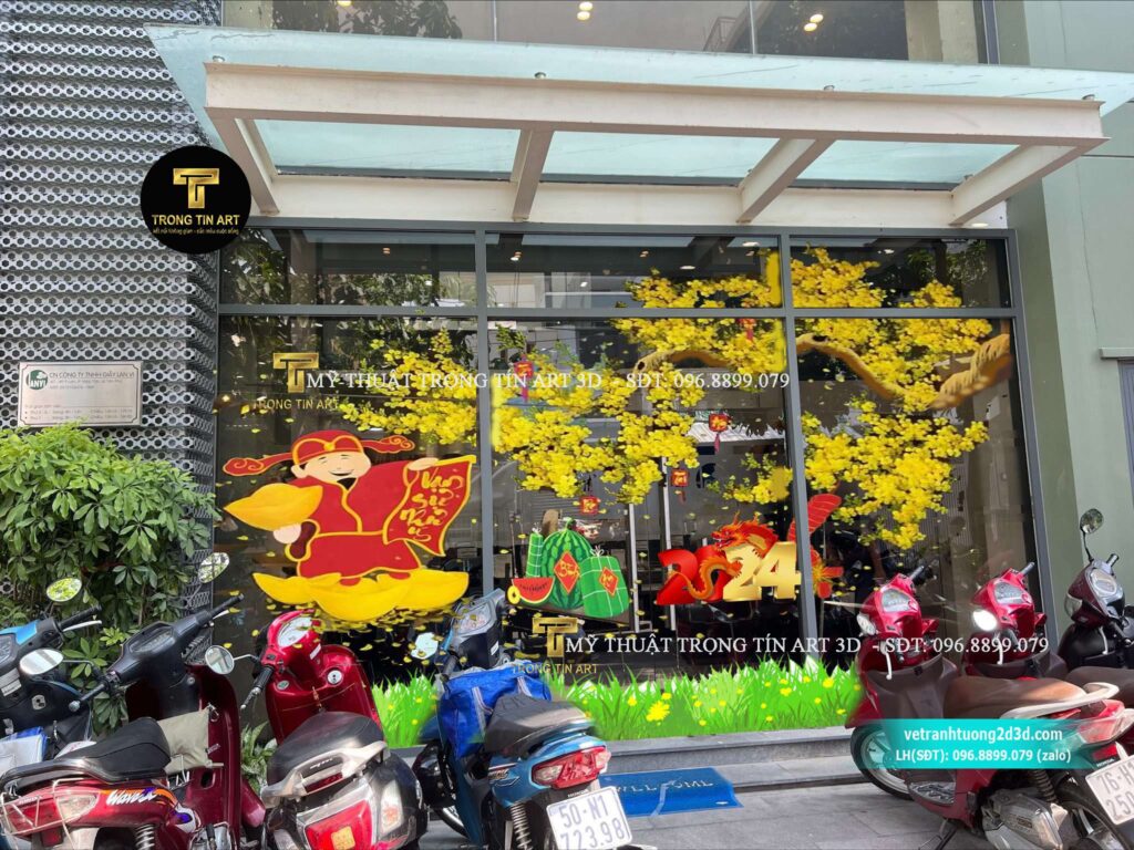 VẼ TRANH TƯỜNG 3D MỸ THUẬT TRỌNG TÍN ART