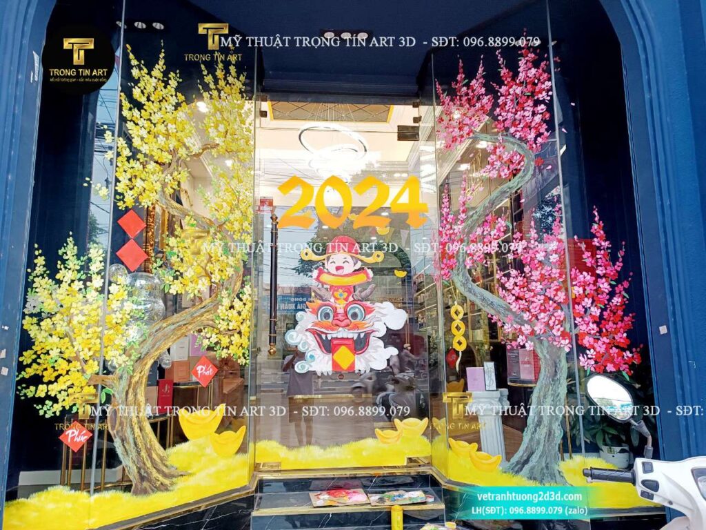 VẼ TRANH TƯỜNG 3D MỸ THUẬT TRỌNG TÍN ART