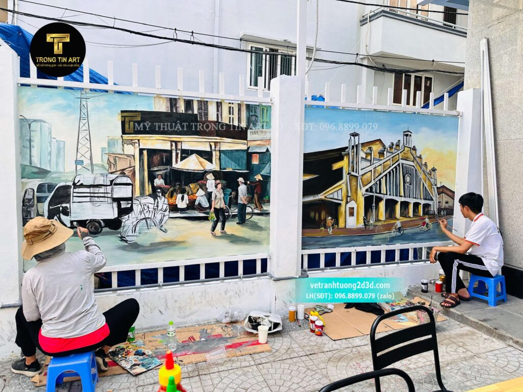 VẼ TRANH TƯỜNG 3D MỸ THUẬT TRỌNG TÍN ART