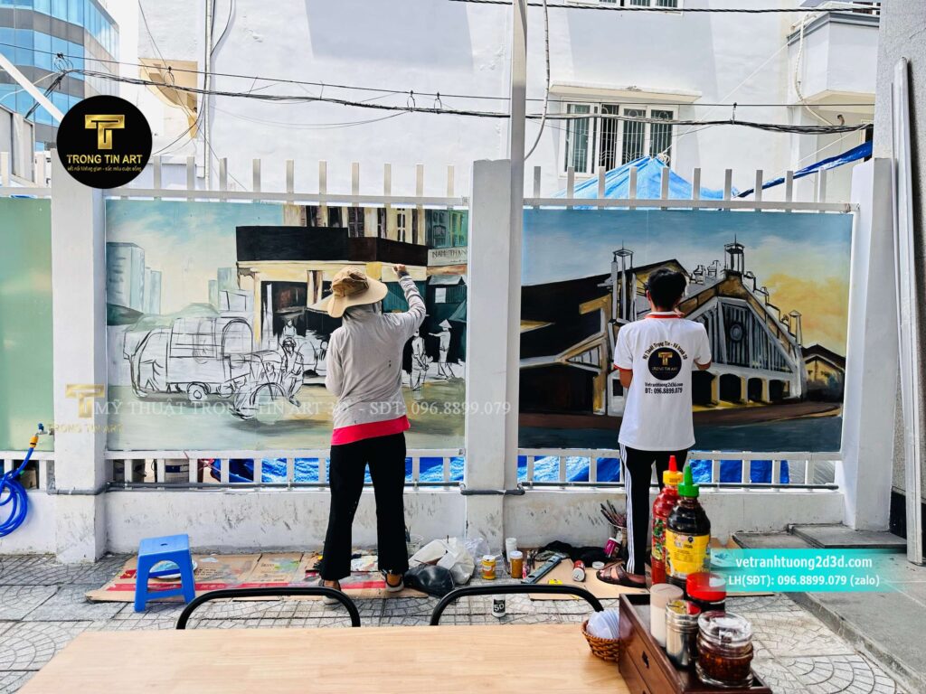VẼ TRANH TƯỜNG 3D MỸ THUẬT TRỌNG TÍN ART
