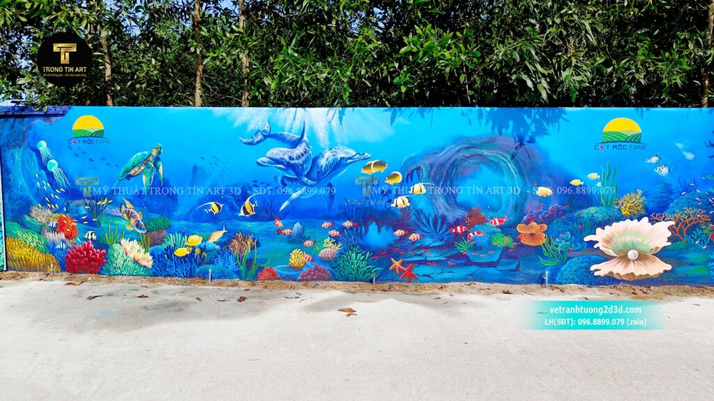 VẼ TRANH TƯỜNG 3D MỸ THUẬT TRỌNG TÍN ART
