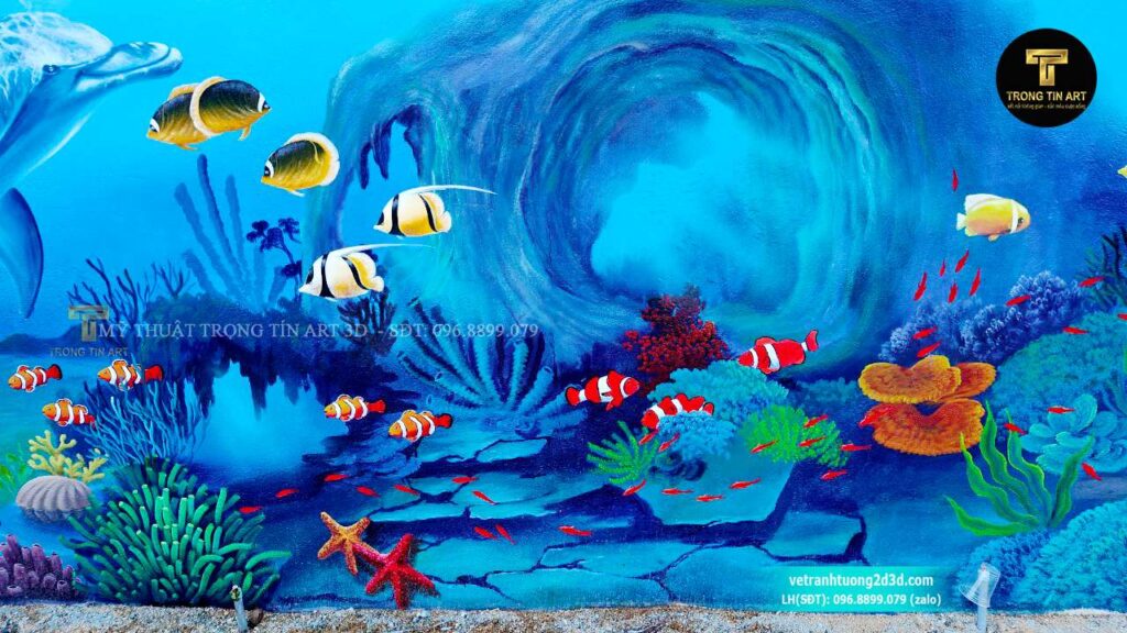 VẼ TRANH TƯỜNG 3D MỸ THUẬT TRỌNG TÍN ART