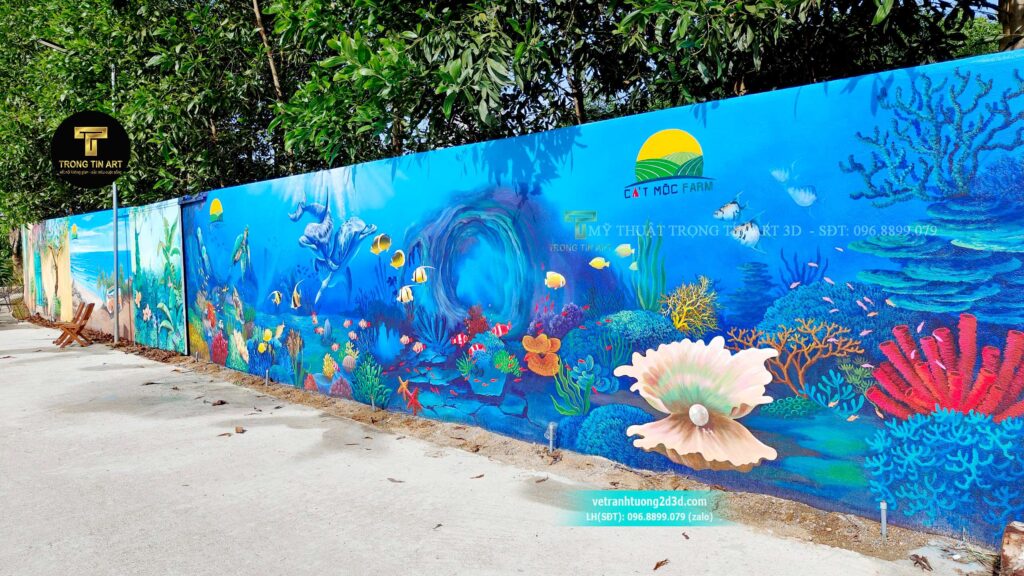 VẼ TRANH TƯỜNG 3D MỸ THUẬT TRỌNG TÍN ART