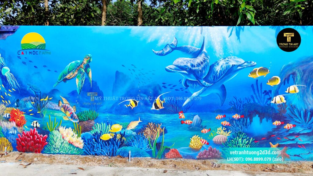 VẼ TRANH TƯỜNG 3D MỸ THUẬT TRỌNG TÍN ART