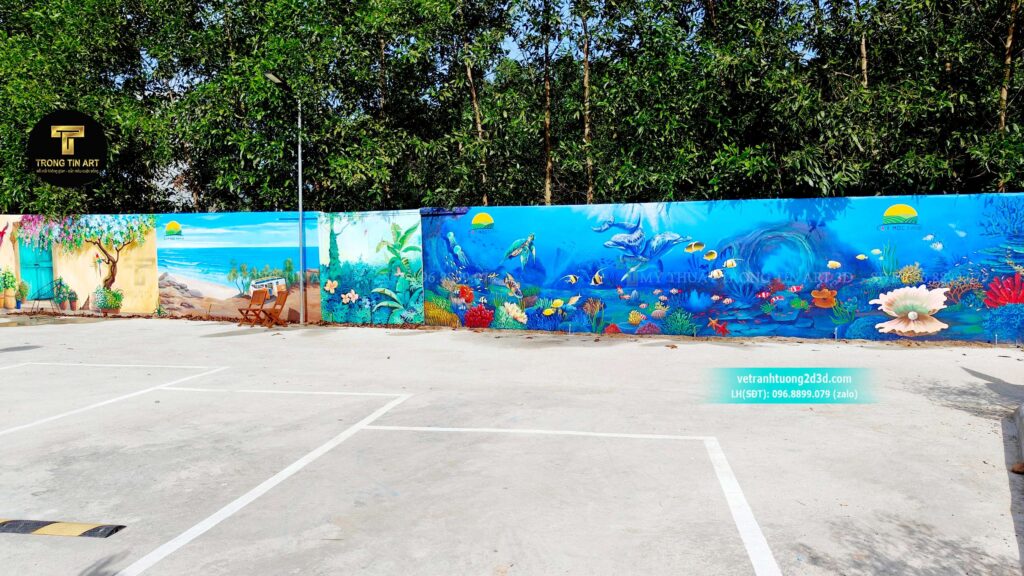 VẼ TRANH TƯỜNG 3D MỸ THUẬT TRỌNG TÍN ART