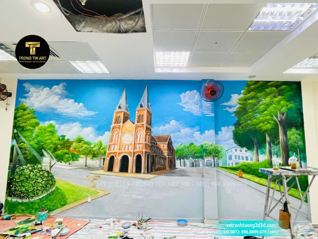 VẼ TRANH TƯỜNG 3D MỸ THUẬT TRỌNG TÍN ART