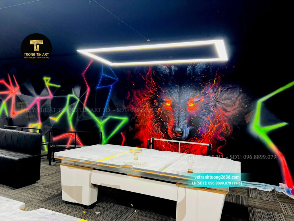VẼ TRANH TƯỜNG 3D MỸ THUẬT TRỌNG TÍN ART