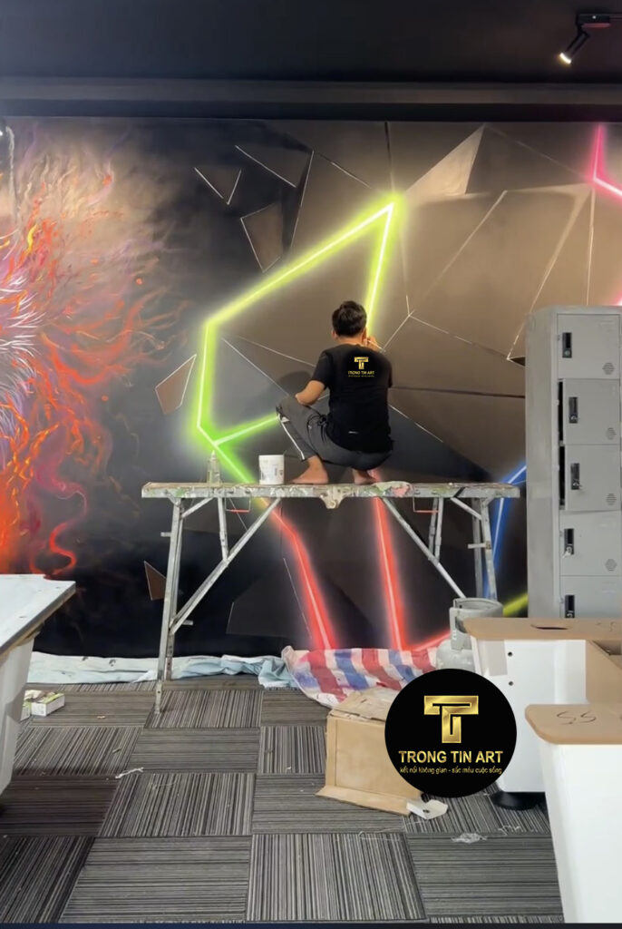VẼ TRANH TƯỜNG 3D MỸ THUẬT TRỌNG TÍN ART