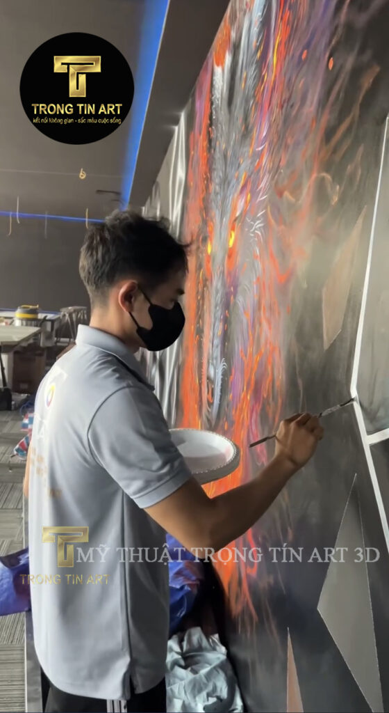VẼ TRANH TƯỜNG 3D MỸ THUẬT TRỌNG TÍN ART