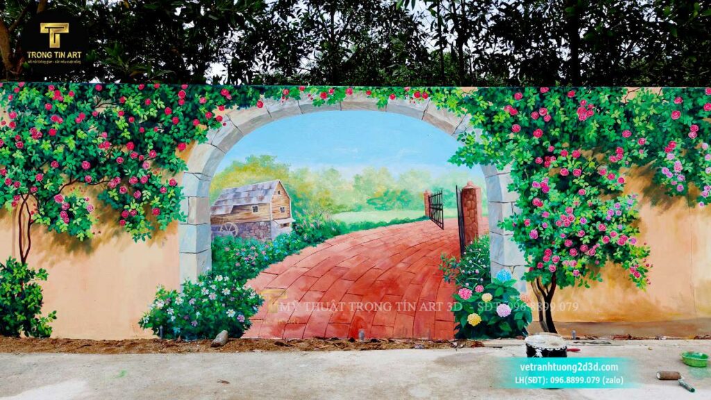VẼ TRANH TƯỜNG 3D MỸ THUẬT TRỌNG TÍN ART