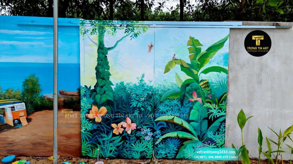 VẼ TRANH TƯỜNG 3D MỸ THUẬT TRỌNG TÍN ART