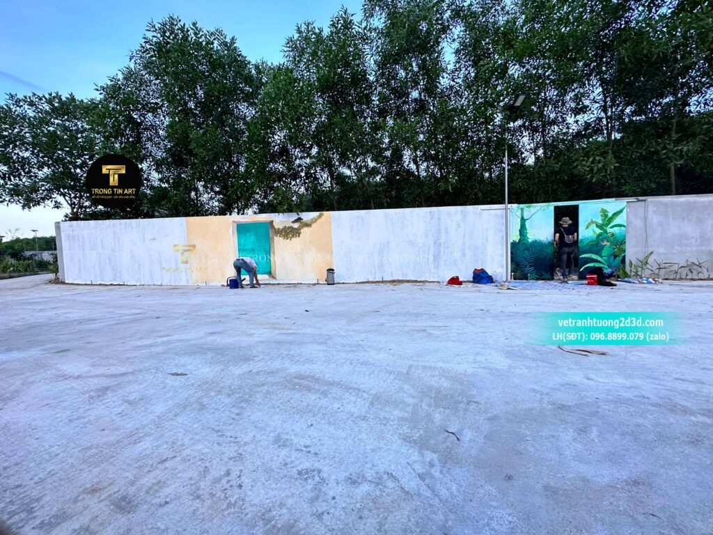VẼ TRANH TƯỜNG 3D MỸ THUẬT TRỌNG TÍN ART