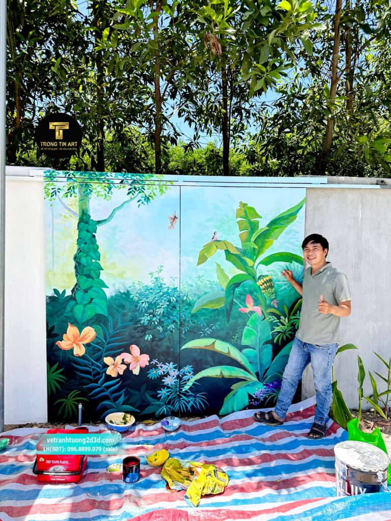 VẼ TRANH TƯỜNG 3D MỸ THUẬT TRỌNG TÍN ART