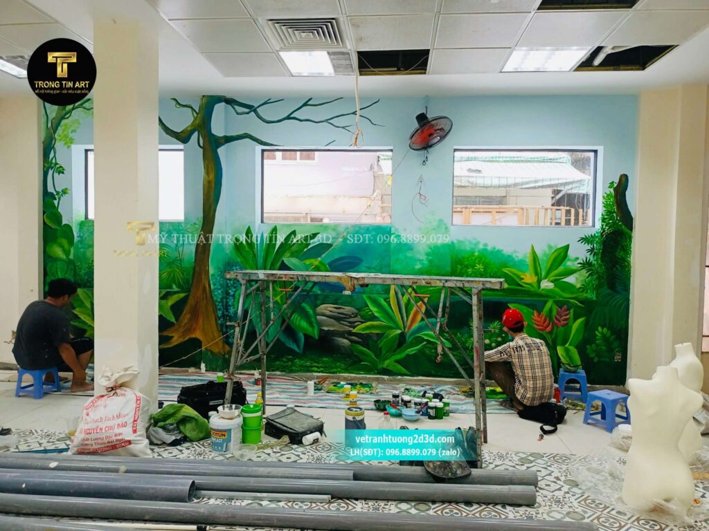 VẼ TRANH TƯỜNG 3D MỸ THUẬT TRỌNG TÍN ART