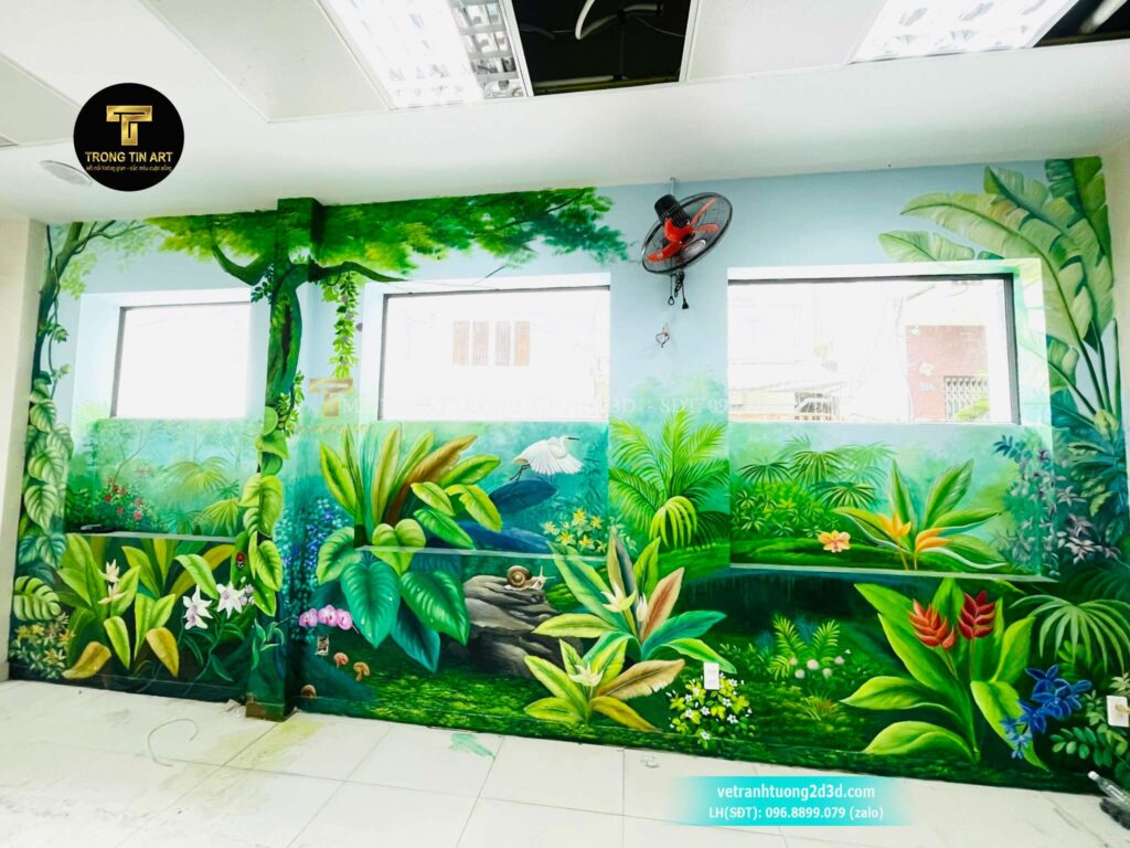 VẼ TRANH TƯỜNG 3D MỸ THUẬT TRỌNG TÍN ART