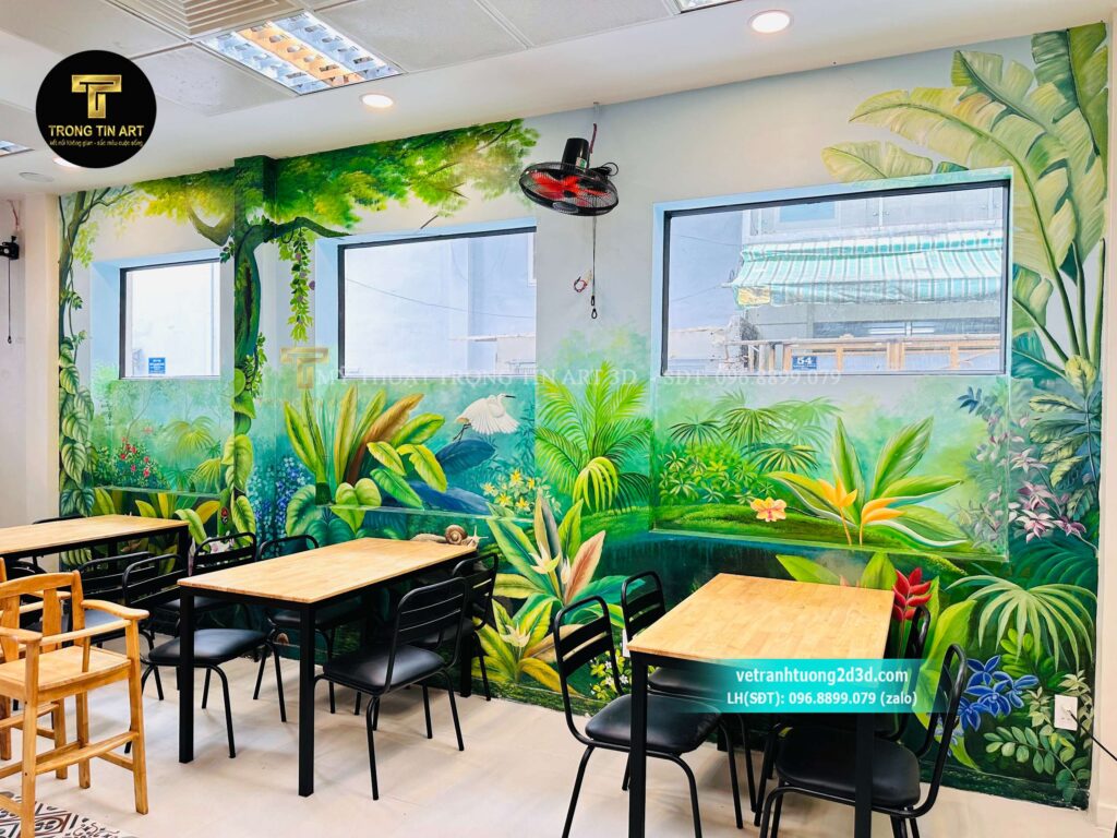 VẼ TRANH TƯỜNG 3D MỸ THUẬT TRỌNG TÍN ART