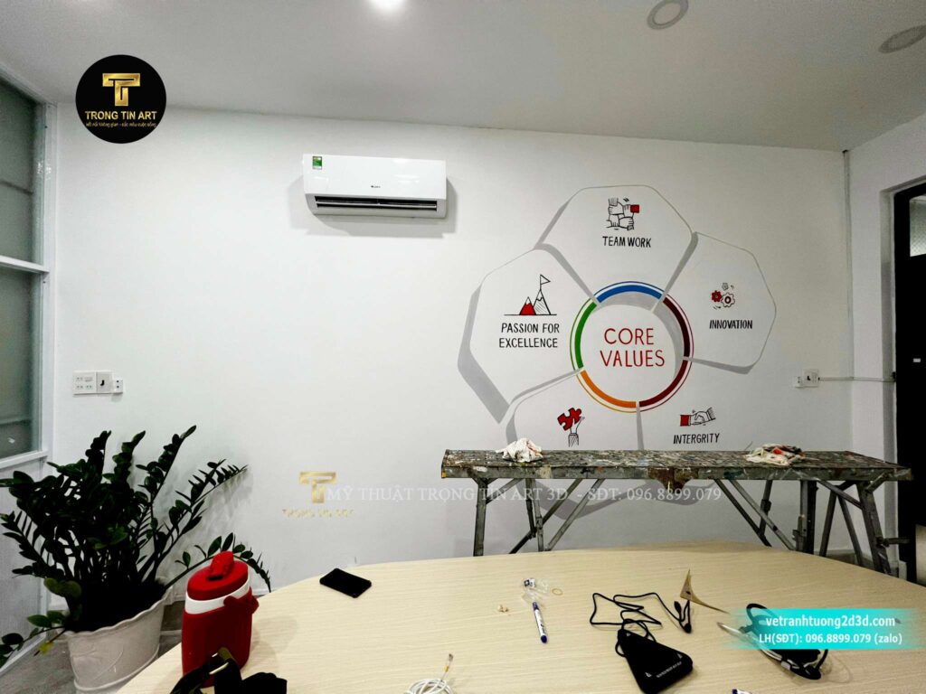 VẼ TRANH TƯỜNG 3D MỸ THUẬT TRỌNG TÍN ART
