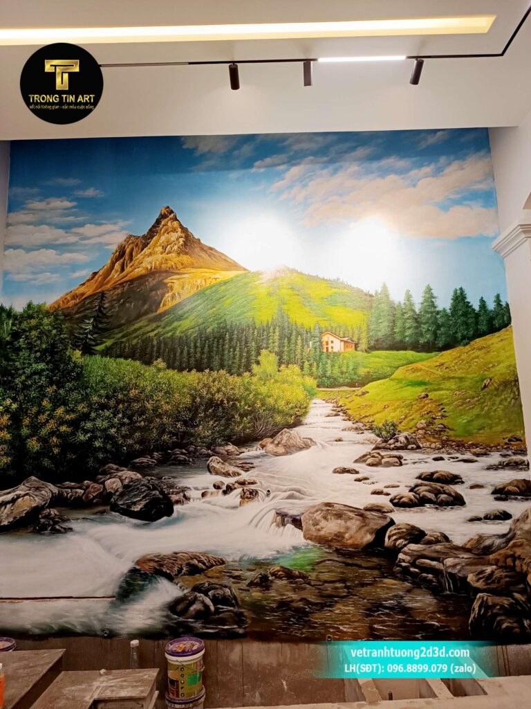 VẼ TRANH TƯỜNG 3D MỸ THUẬT TRỌNG TÍN ART