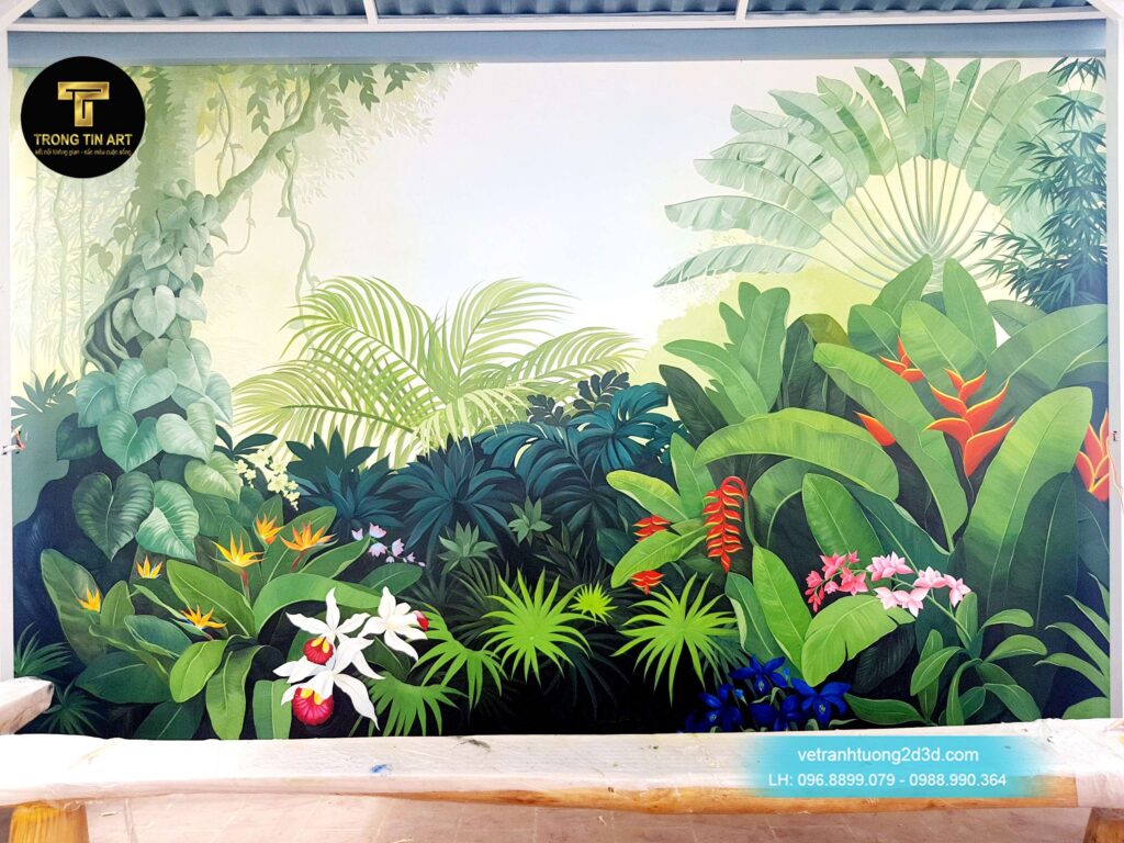 VẼ TRANH TƯỜNG 3D MỸ THUẬT TRỌNG TÍN ART