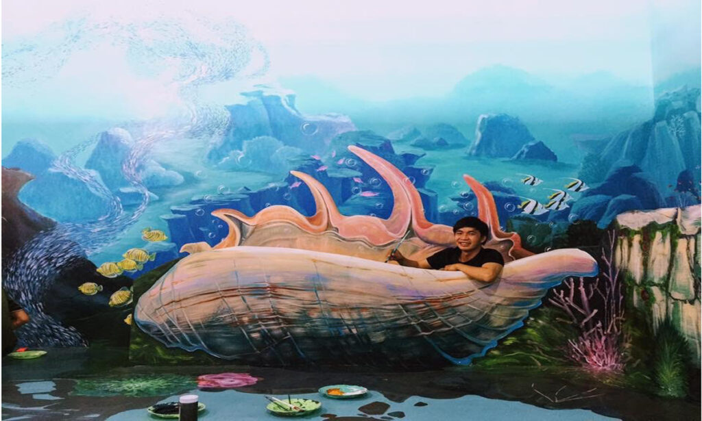 VẼ TRANH TƯỜNG 3D MỸ THUẬT TRỌNG TÍN ART