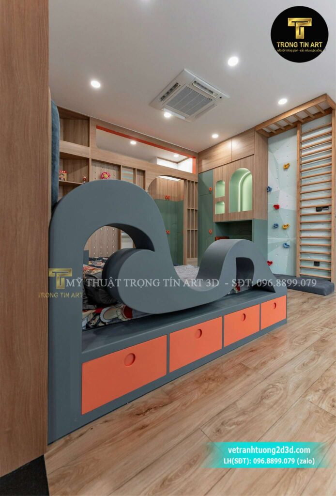 VẼ TRANH TƯỜNG 3D MỸ THUẬT TRỌNG TÍN ART
