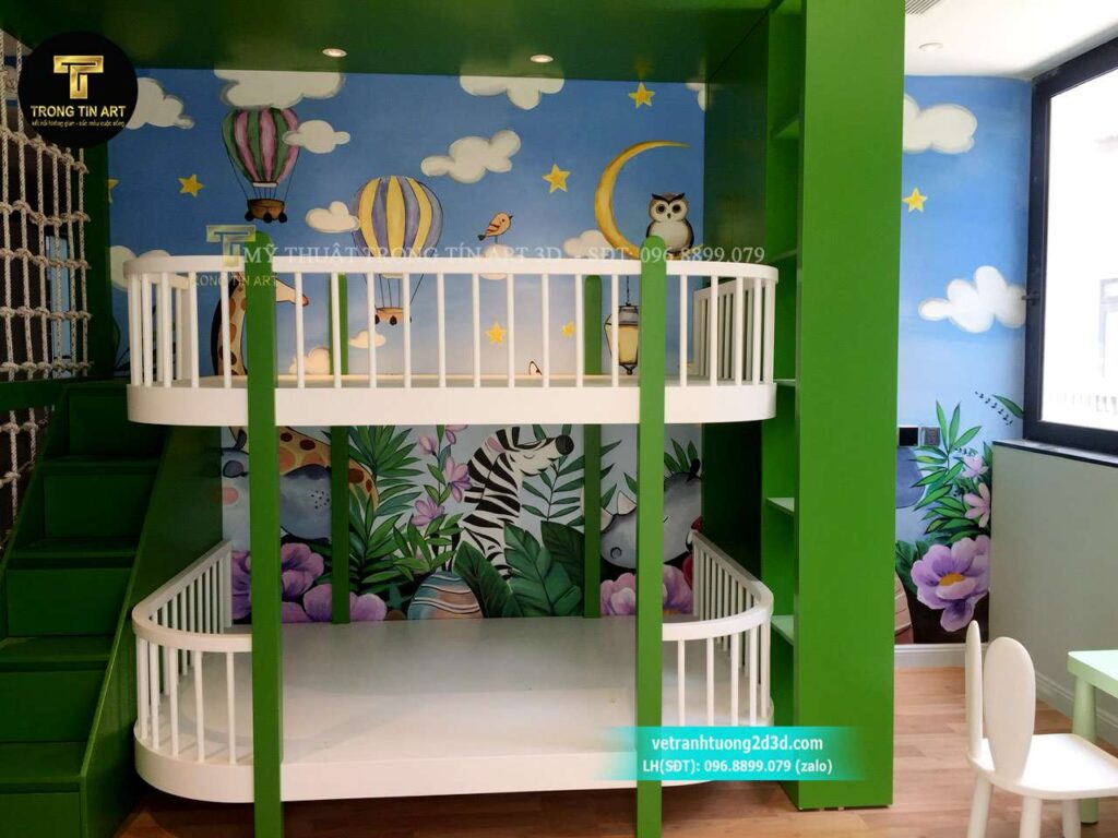 VẼ TRANH TƯỜNG 3D MỸ THUẬT TRỌNG TÍN ART